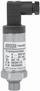 Type MH-1 OEM Mobile Hydraulic Pressure Transmitter 1,000 PSI to 8,000 PSI Standard Features: See Data Sheet MH-1 Field No.
