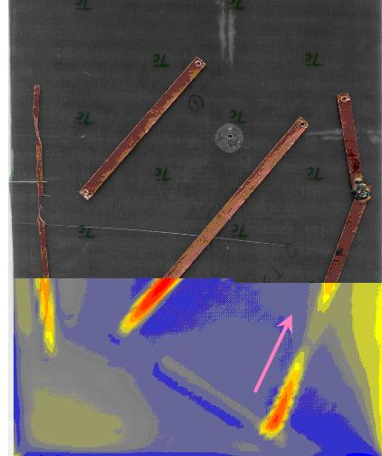 5 shows the result for the 1.6 mm PCB test structure. Figure 2 Identifying resonances via two orthogonal probes [10] Figure 3 Identifying resonances via a far field probe and a local probe.