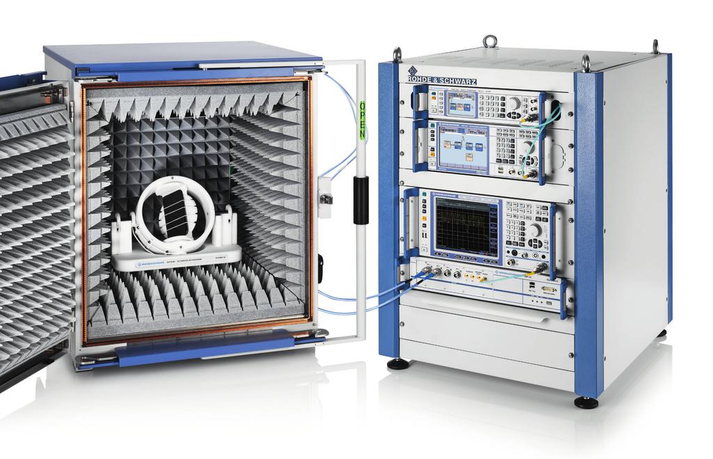 Modular and future-ready Support of measurements using antenna coupler for devices without antenna connector The preferred test method as defined by the ETSI standards involves connection of the DUT