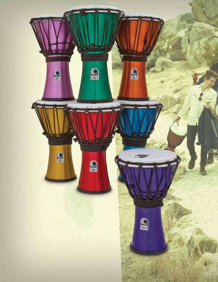 New Freestyle ColorSound Djembes Most would agree that the best part of drumming is having fun and Toca s new Freestyle ColorSound Djembes are all about fun!
