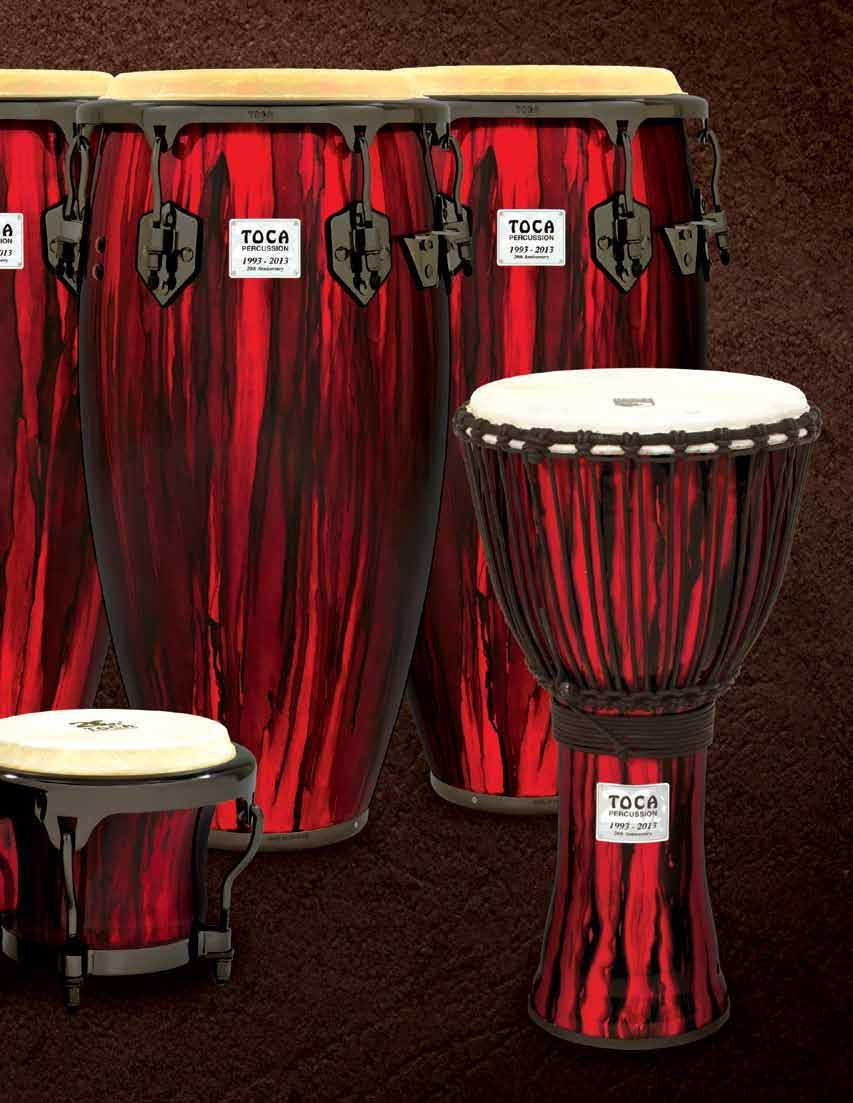 Toca 20th Anniversary Djembe SFDJ-12ANV Hand painted, with commemorative badge and