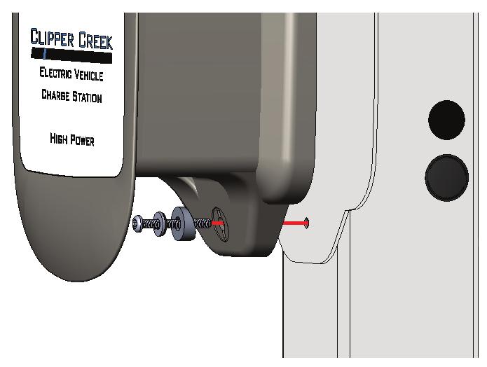 Place a 1/4 Neoprene-bonded sealing washer around the shaft of each of the two (2) 1/4-20 x 2 Torx buttonhead screws.