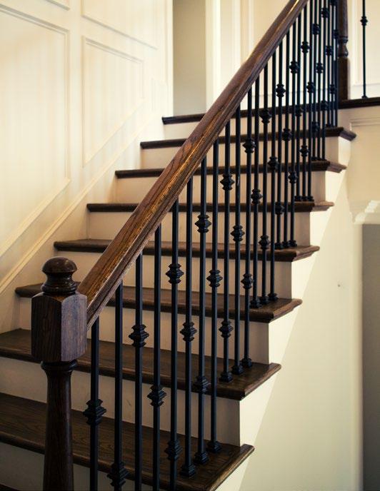 IRON BALUSTERS HAMILTON Smooth Newel Dia: 1 Baluster Dia: 9/16 Round 45HFS-STB1.1.21 18 lbs 55HFS-STB2.