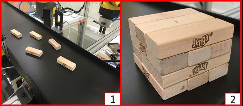 4.1 Jenga Blocks Production and Palletizing This exercise lets students relate to the various palletizing applications that are used throughout the industry.