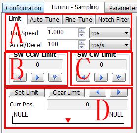 Setup Software Position Limits Here are the basic steps to set the soft limits, also shown below: A.