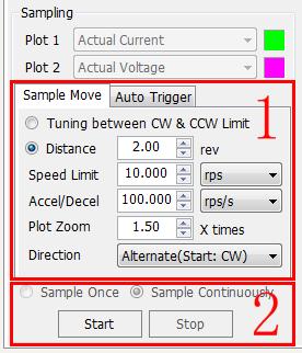 software position limit is set, select Tuning Between CW and CCW Limit If no limit is required, select Distance