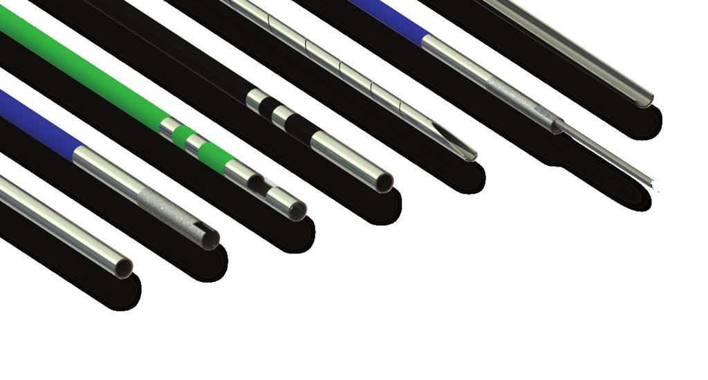 The Merit Hypotube Finishes: Square cut; Spiral cut; Skive cut; Slot cut single or double, end or mid-tube; Seam-weld stylet; Spot-weld stylet; Notch cut; Visual markers; Ablated, roughened ends; Any