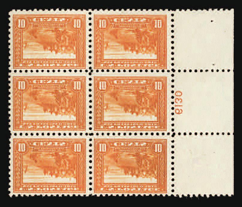 30 Columbian (239) plate block of eight Sale Date: Thursday, March