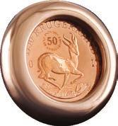 Krugerrand. Lapels are available exclusively for the anniversary year, in limited quantities.