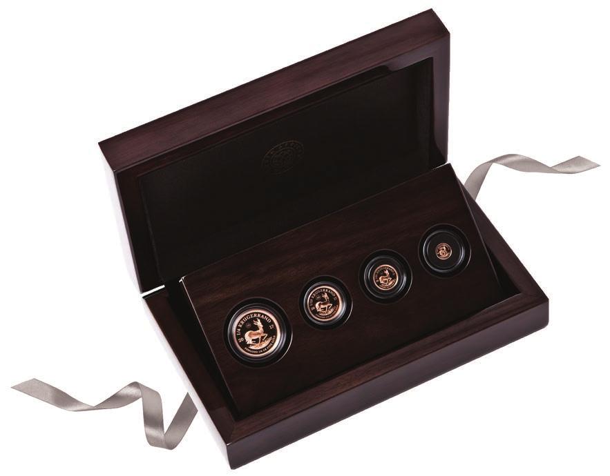 Fractional 4 Coin Set 1/4, 1/10, 1/20 and 1/50 oz G22-SP4-KR17 KRUGERRAND FRACTIONAL 4 COIN SET This set contains the 1/4 oz and 1/10 oz proof coins and the new 50th anniversary 1/20 oz and 1/50 oz