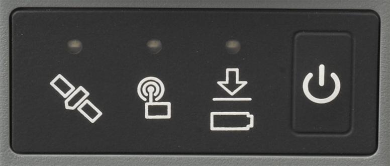 3 General Operation Front panel controls The following figure shows the receiver front panel controls for the power on/off functions, or receiver reset.