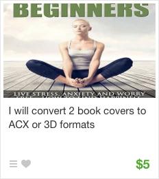 com/ to turn my books into audio. Your cover is what draws potential customers to your audiobook; I create my covers using Fiverr. #18.