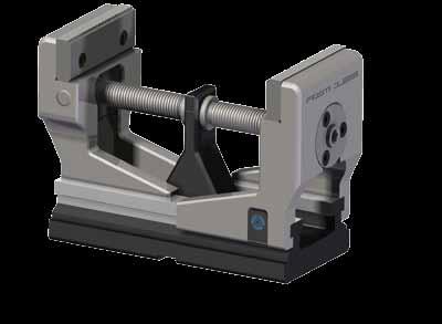 Centric clamping vices RZM The new RZM centric clamping vice from RÖHM is ideal for 5-axis processing centres.