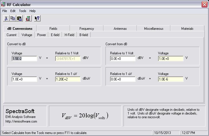 rogramul RF Calculator poate fi descărcat de la adresa http://emisoftware.com/emi-software-products_rfcalculator.asp. Fig. 1.3.