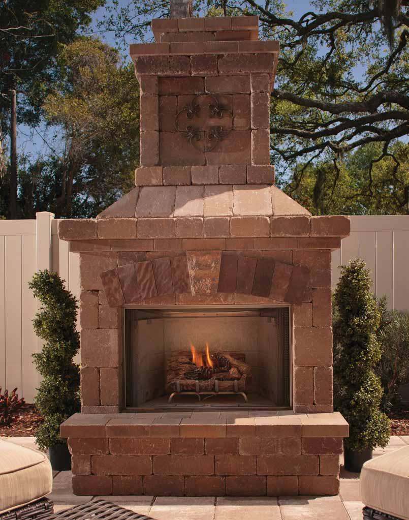 Fire Pits & Fireplaces Belgard Elements Brighton Fireplace