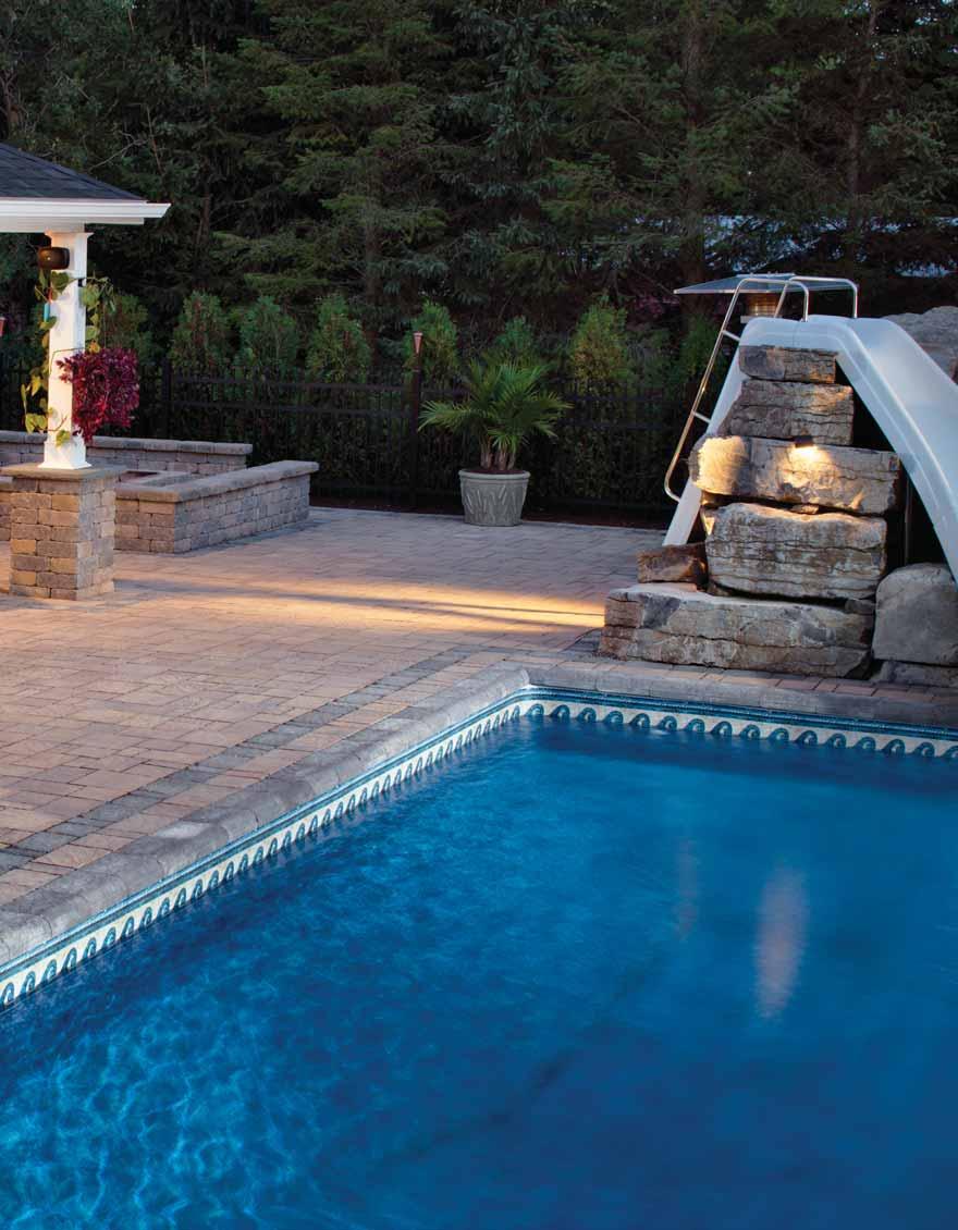 Pool Decks A Belgard pool deck is perfect for cannon ball season. WESTON STONE The flexibility of Weston Stone is unmatched.