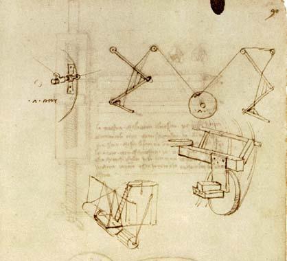 A Specific Idea a Robot : One of the things Leonardo tried to invent was a robot.