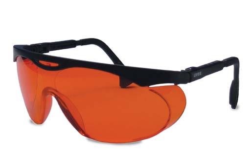 varied of protective angles Provides full wrap around protection Black/Orange Lens (1) # 355740 Orange Blockers White Light / Curing