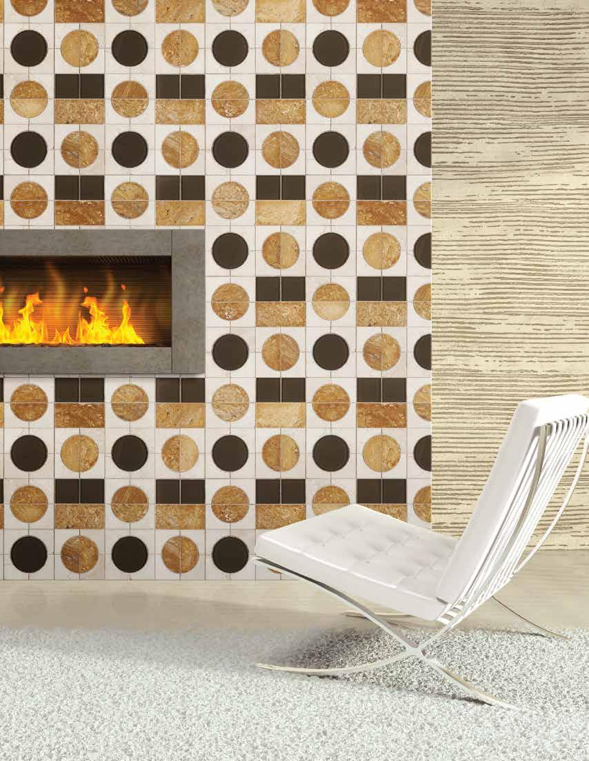 Opus Series Stunning mosaic tile that invites you to enjoy life through an irreverent combination of design, color and texture.
