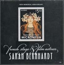 20 Sarah Bernhardt Sheet of 4..... 10.