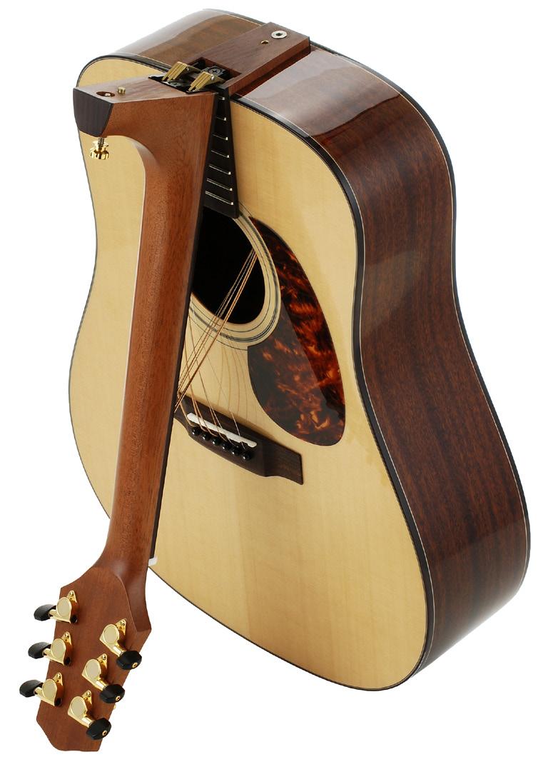 VAD-1 Premier Series Full-sized Dreadnought body design Solid Sitka Spruce Top Solid Mahogany Back and Sides C shaped Mahogany neck for playability African