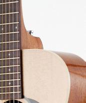 Voyage-Air pickguard in black Proprietary Voyage-Air Captured Nut Patented Folding Neck-Hinge System 25.