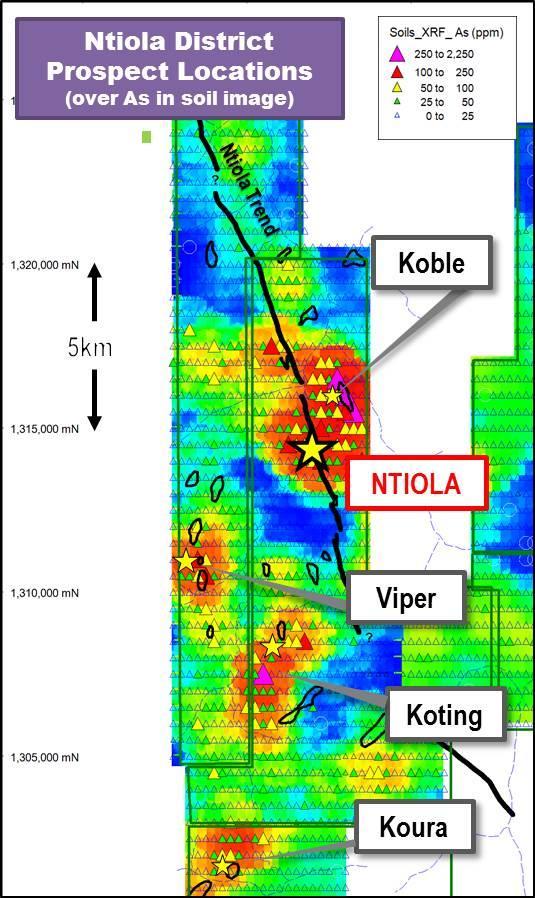 Massigui - New Discovery Potential Viper Prospect Recent shallow drill intercepts confirm new