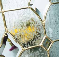 We also offer a full range of textured or clear backing glass.