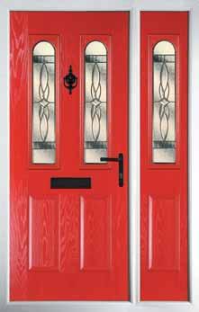 strong and thermal efficient 44mm thick composite door, VEKA UPVC frame, MACO