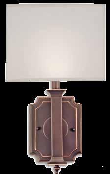 WF-CUS9-115-01-ORB ADA Sconce Finish: Oil Rubbed Bronze Shade Material: White Butcher Linen Length: