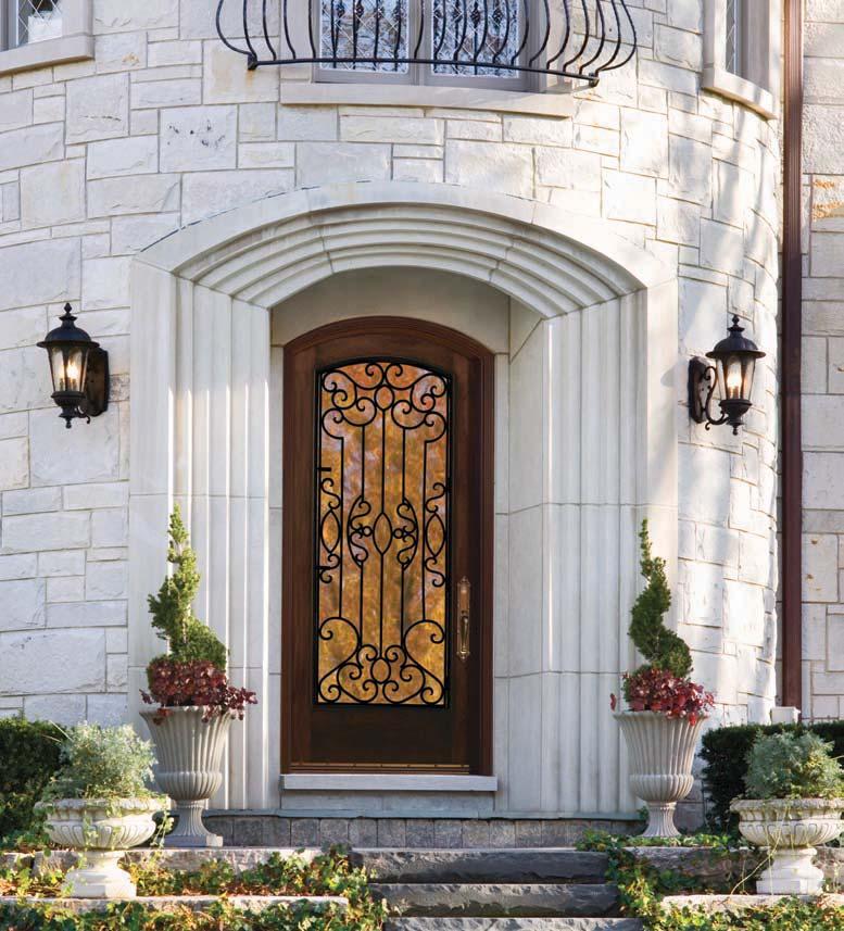 DECORATIVE GRILLE DOORS Our decorative grille door and coordinating sidelight designs infuse any entry with a unique sense of elegance.