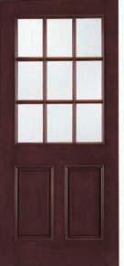 PATIO DOOR COLLECTION A5512 SDL Door and Sidelight Mahogany