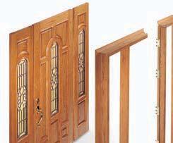 INSIGNIA DOOR SYSTEM Hardwood Entry System This illustration shows the construction of our Custom Fiberglass entry system with a hardwood jamb.