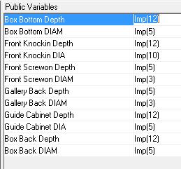 On the top right hand side of the screen you will see the Public Variables list: Rollout Setback (V7 and 8 Only) The Initial Rollout Setback Public Variable sets the initial rollout setback value to