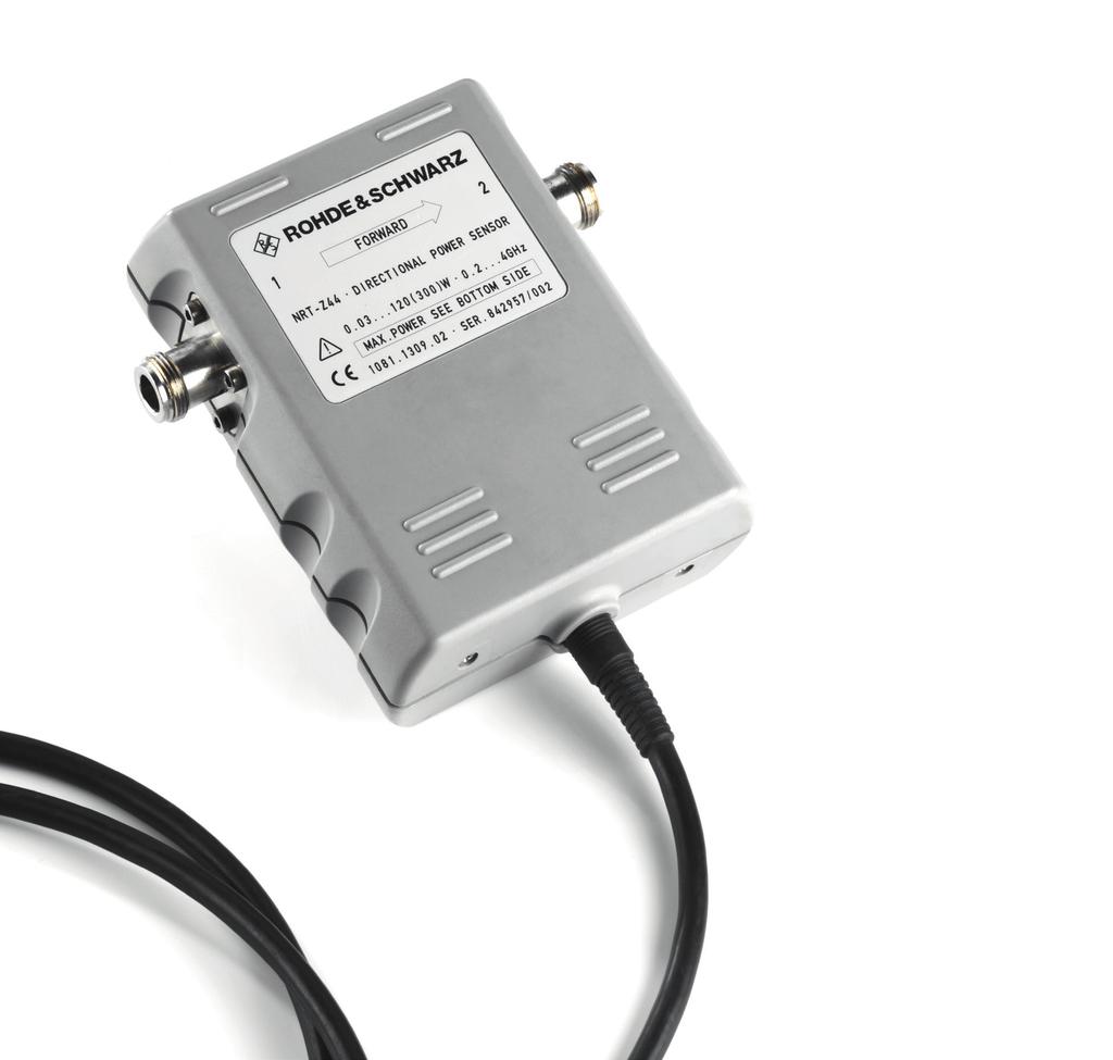 R&S NRT-Zxx directional power sensors Various sensor models The R&S NRT-Z43 and R&S NRT-Z44 power sensors are tailor-made to meet the requirements of all common radiocommunications standards: The