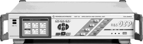 The following R&S OSP models are available: R&S OSP120 RF switch and control platform base unit controlled via LAN.