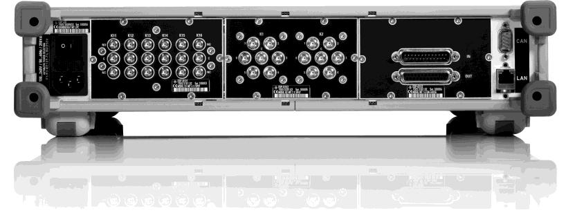 Module slots Number of control buses for R&S OSP120, R&S OSP130, 3 RF switch and control modules R&S OSP150 Number of module slots 4 R&S OSP120, R&S OSP150 3 on back of instrument, 2 on front of