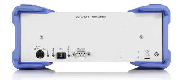 R&S OSP-B200S2 satellite unit and accessories R&S OSP-B200S2 satellite unit Power supply via R&S OSP-B200P external power 28 V DC, input supply or wired link Interface to remote control module serial