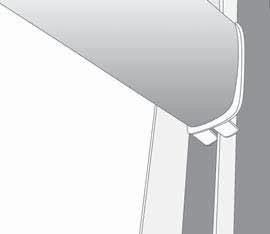 Once Wrap Tension has been applied ensure that end caps are located into the side channel.