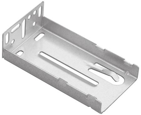 8401 Rear Bracket For use with all 8400 series and PBB100 series slides 2 rear flange for easy installation with cordless screwdriver Non-handed, snap-on design 2-3/4 maximum adjustment Steel