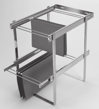 Capacity, Full Extension Soft Closing With push opening system Safety system that prevents the drawers from turning over Drawer height adjustment (+2.