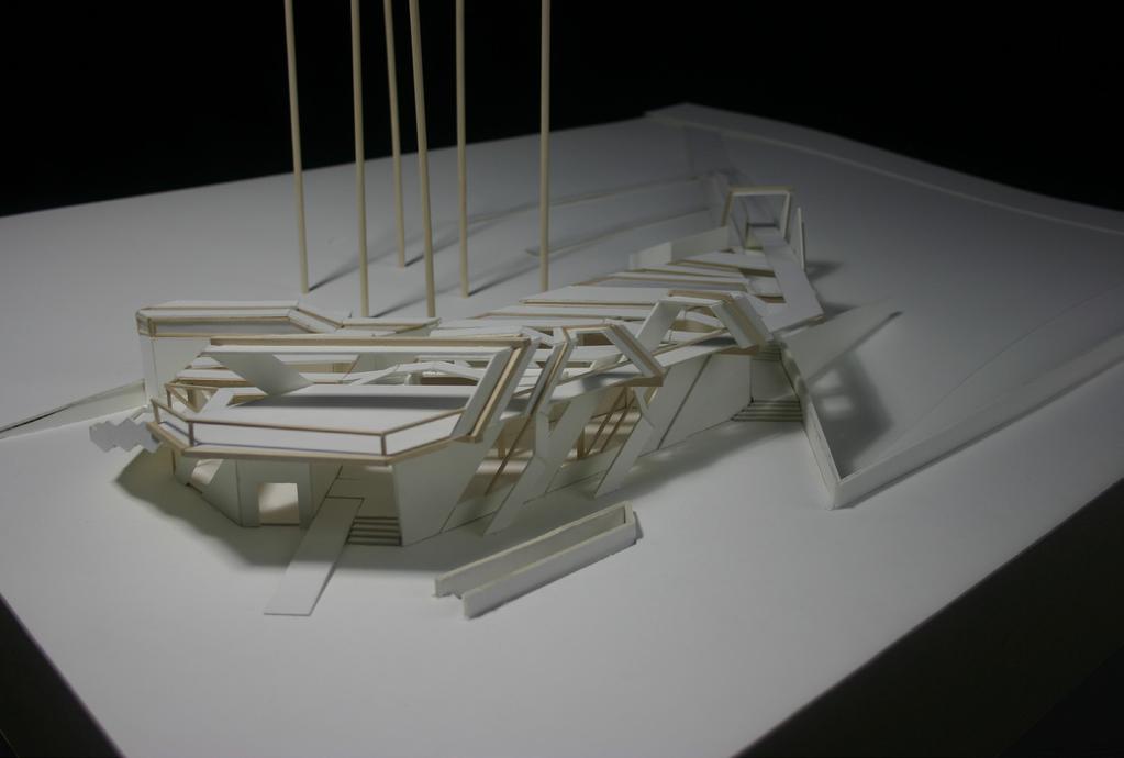 Below: Large Scale model expressing the basic structure and
