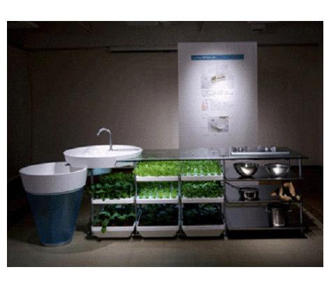 Cultivation Kitchen(INAX/Japan) It is superior in ecology and originality.