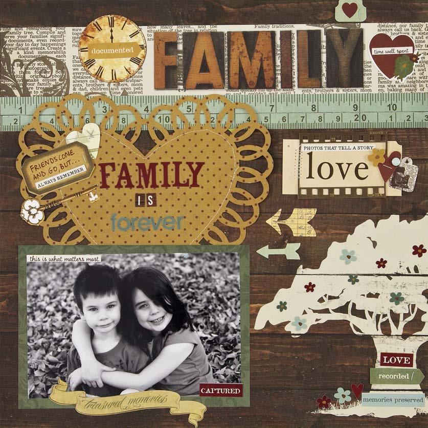 Simple Tip: Use a Silhouette Cut with Legacy patterned paper for a fun, frilly accent to your