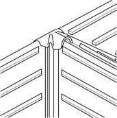 A minimum Code 4-lead saddle or Redland Rapid Flashing saddle should then be dressed over the mitred sections of the Dry Valley(s) and ridge if necessary.