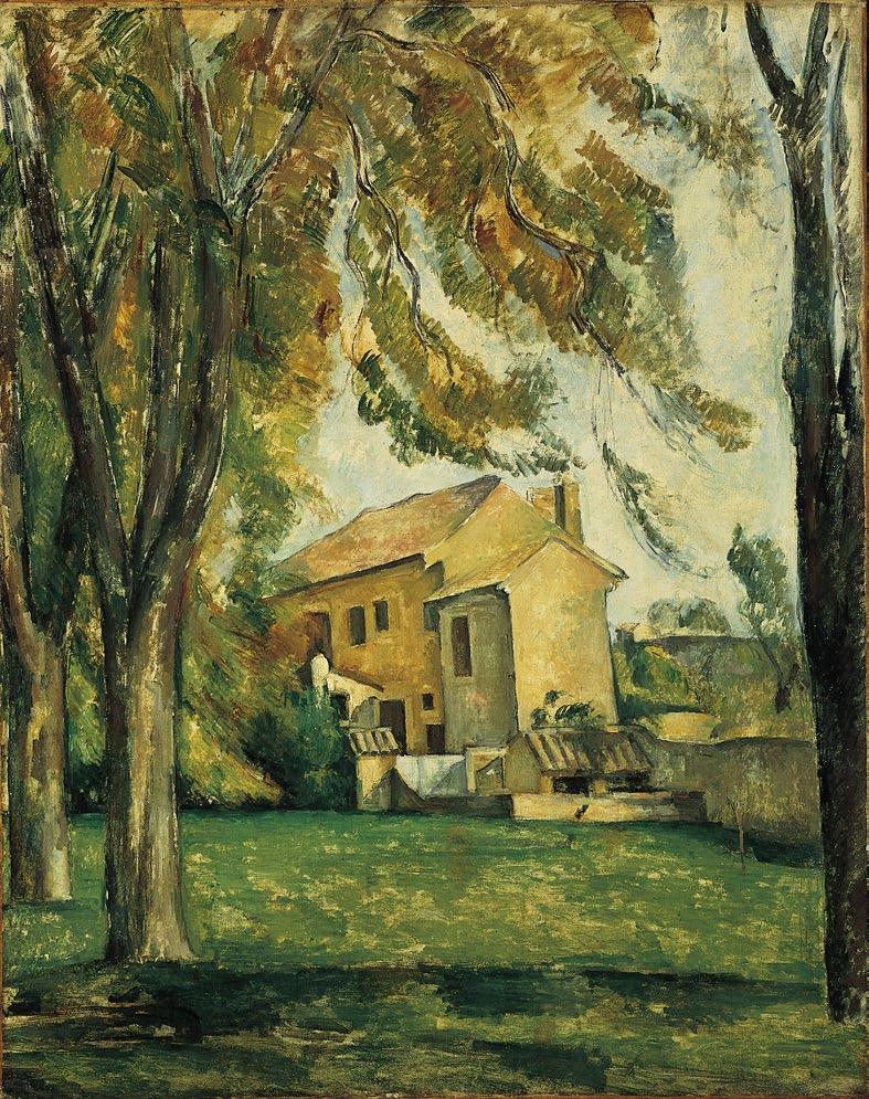 Farmhouse and Chestnut Trees at Jas de Bouffan, 1884 85 Paul Cézanne French, 1839 1906 36 x 28 in. (91.8 x 72.