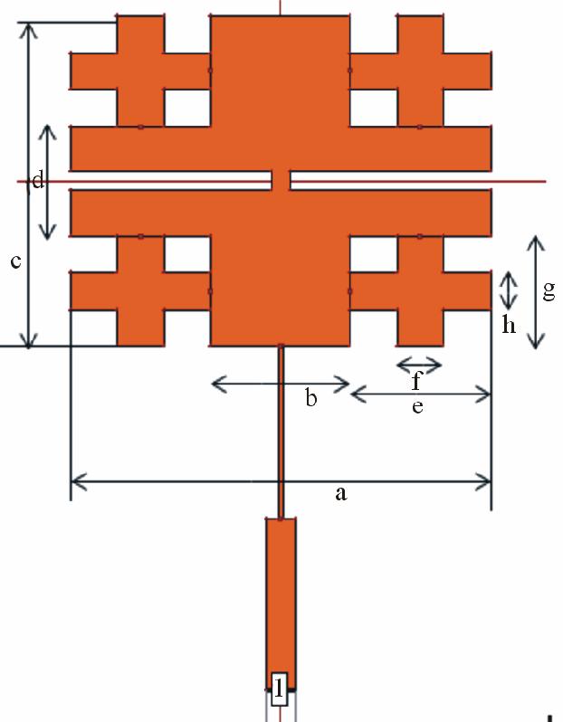 Plus Shape Slotted Fractal Antenna for Wireless Applications 177 The results of all proposed antennas are shown in Table 2.