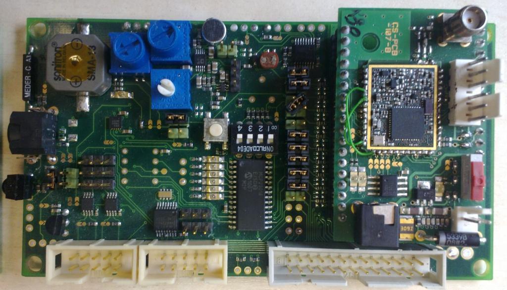 demonstration board Figure E.2: Deployment of some sensors for protecting a farm in a military field The node s transceiver implements the Wavenis/wave2m standard [37].