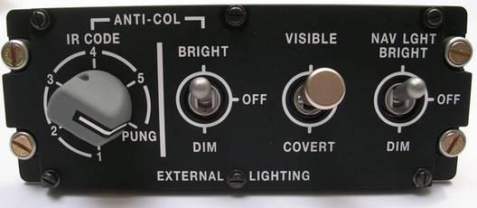 Figure 21. Typical Cockpit Rail Mounted Lighting Control Box Above is a typical rail mounted control box supplied by LFD.