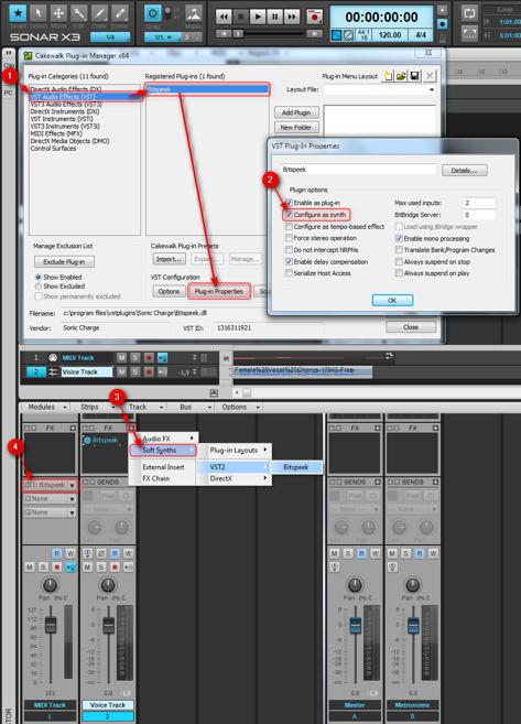 In the channel setting, select the same port number as you did for Echobode. Cakewalk Sonar X3 1.